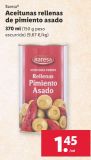 Oferta de Aceitunas rellenas de pimiento Baresa por 1,45€ en Lidl
