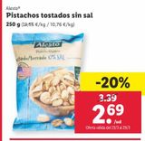Oferta de Pistachos Alesto por 2,69€ en Lidl