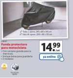 Oferta de Funda para motos Crivit por 14,99€ en Lidl