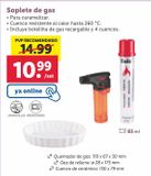 Oferta de Soplete de gas por 10,99€ en Lidl