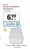 Oferta de Recipientes herméticos ernesto por 6,99€ en Lidl