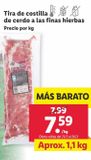 Oferta de Costillas de cerdo por 7,59€ en Lidl