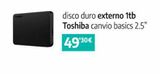 Oferta de Disco duro externo 1TB Toshiba en App Informática