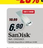 Oferta de Usb 64Gb Sandisk por 1490€ en Media Markt