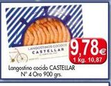 Oferta de LANGOSTINOS COODOS CASTELLAR  9,78€  1 kg. 10,87  Langostino cocido CASTELLAR N° 4 Oro 900 grs.  en Congelados Copos