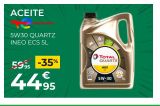 Oferta de Aceite para motor Quartz por 44,95€ en Feu Vert