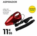 Oferta de Aspirador de coche por 11,95€ en Feu Vert
