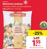 Oferta de Verduras congeladas Freshona por 1,55€ en Lidl