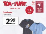 Oferta de Camiseta Tom & Jerry por 2,99€ en Lidl