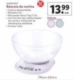 Oferta de Báscula de cocina SilverCrest por 13,99€ en Lidl