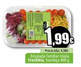 Oferta de Ensalada familiar mixta Freshkia, bandeja 400 g  por 1,99€ en Unide Supermercados