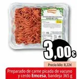 Oferta de Preparado de carne picada de vacuno y cerdo emcesa por 3€ en Unide Supermercados