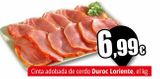Oferta de Cinta adobada de cerdo Duroc Loriente por 6,99€ en Unide Market