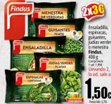 Oferta de Ensaladilla, espinacas, guisantes, judías verdes o menestra Findus por 1,99€ en Unide Market