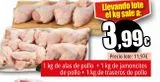 Oferta de 1 kg de alas de pollo + 1 kg de jamoncitos de pollo + 1 kg de traseros de pollo por 11,97€ en Unide Market
