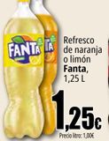 Oferta de Refresco de naranja o limón Fanta por 1,25€ en Unide Market