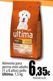 Oferta de Alimento para perros mini adulto pollo Ultima por 6,35€ en Unide Market