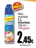 Oferta de Nata montada C.L Asturiana  por 2,45€ en Unide Market
