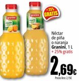 Oferta de Néctar de piña o naranja Granini por 2,69€ en Unide Market