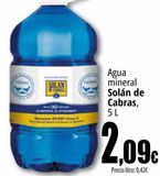 Oferta de Agua mineral Solán de Cabras por 2,09€ en Unide Market