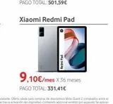 Oferta de Xiaomi Redmi Pago por 9,1€ en Vodafone