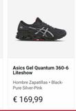 Oferta de Asics Gel Quantum 360-6 Liteshow  Hombre Zapatillas • Black-Pure Silver-Pink  € 169,99  por 169,99€ en Foot Locker