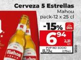 Oferta de Cerveza Mahou por 8,19€ en Maxi Dia