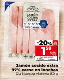 Oferta de Jamón cocido extra por 1,99€ en Maxi Dia