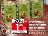 Oferta de Aceitunas rellenas de anchoa por 1,55€ en Maxi Dia