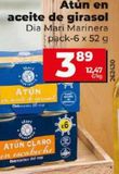 Oferta de Atún en aceite de girasol por 3,89€ en Maxi Dia