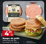 Oferta de Hamburguesas de pollo Dia por 4,29€ en La Plaza de DIA