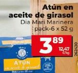 Oferta de ATUN EN ACEITE DE GIRASOL por 3,89€ en Dia Market