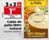Oferta de CALDO DE POLLO 100% NATURAL por 2,29€ en Dia Market