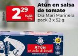 Oferta de ATUN EN SALSA DE TOMATE por 2,29€ en Dia Market