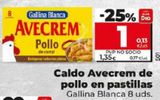 Oferta de CALDO AVECREM DE POLLO EN PASTILLAS por 1€ en Dia Market