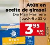 Oferta de ATUN EN ACEITE DE GIRASOL por 3,95€ en Dia Market