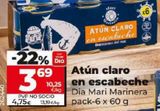 Oferta de ATUN CLARO EN ESCABECHE por 3,69€ en Dia Market
