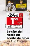Oferta de BONITO DEL NORTE EN ACEITE DE OLIVA por 1,59€ en Dia Market