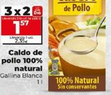 Oferta de CALDO DE POLLO 100% NATURAL por 2,35€ en Dia Market