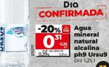 Oferta de AGUA MINERAL NATURAL ALCALINA PH9 URSU9 por 0,31€ en Dia Market