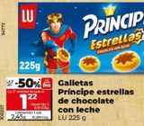 Oferta de GALLETAS PRINCIPE ESTRELLAS DE CHOCOLATE CON LECHE por 2,45€ en Dia Market