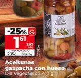 Oferta de ACEITUNAS GAZPACHA CON HUESO por 1,61€ en Dia Market