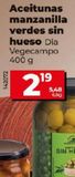 Oferta de ACEITUNAS MANZANILLA VERDES SIN HUESO por 2,19€ en Dia Market