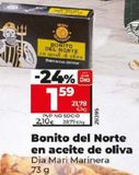 Oferta de BONITO DEL NORTE EN ACEITE DE OLIVA por 1,59€ en Dia Market