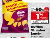 Oferta de RUFFLES XL SABOR JAMON por 3,49€ en Dia Market