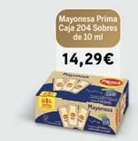 Oferta de Mayonesa Prima por 14,29€ en Comerco Cash & Carry