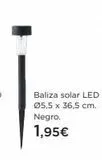 Oferta de Baliza solar led Solar en Hipercor