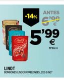 Oferta de Bombones Lindt por 5,99€ en BM Supermercados