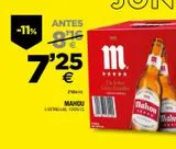 Oferta de Cerveza Mahou por 7,25€ en BM Supermercados