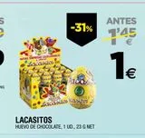 Oferta de Huevo de chocolate Lacasitos por 1€ en BM Supermercados